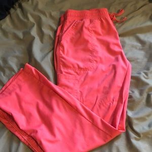 Pink scrub pants